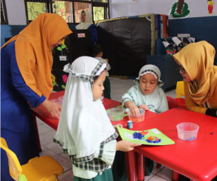 Children engaging in physical activities